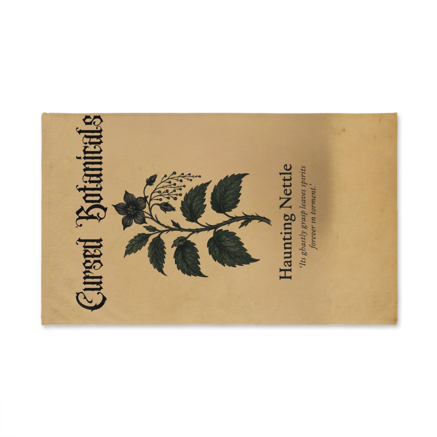 Hand Towel -Cursed Botanicals Collection- Haunting Nettle Design