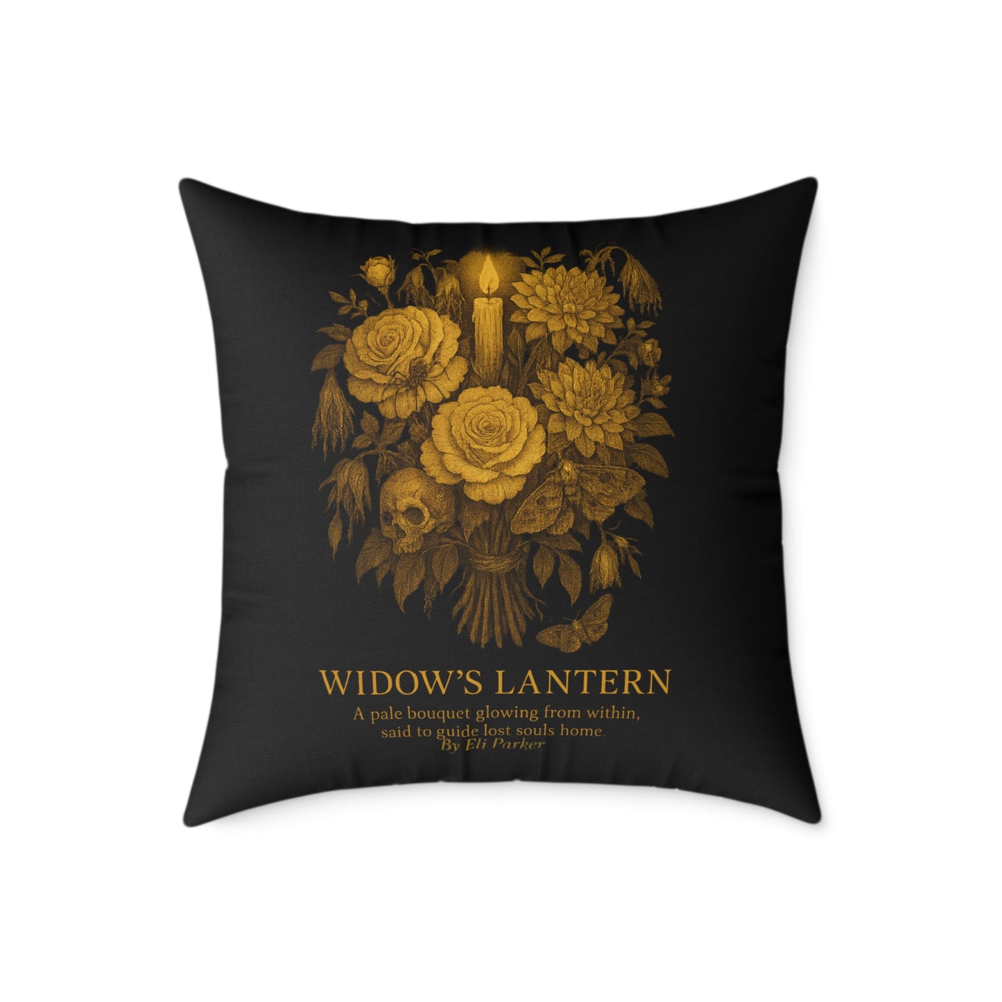 Canvas Pillow -  Haunted Bouquet Collection - Widow's Lantern