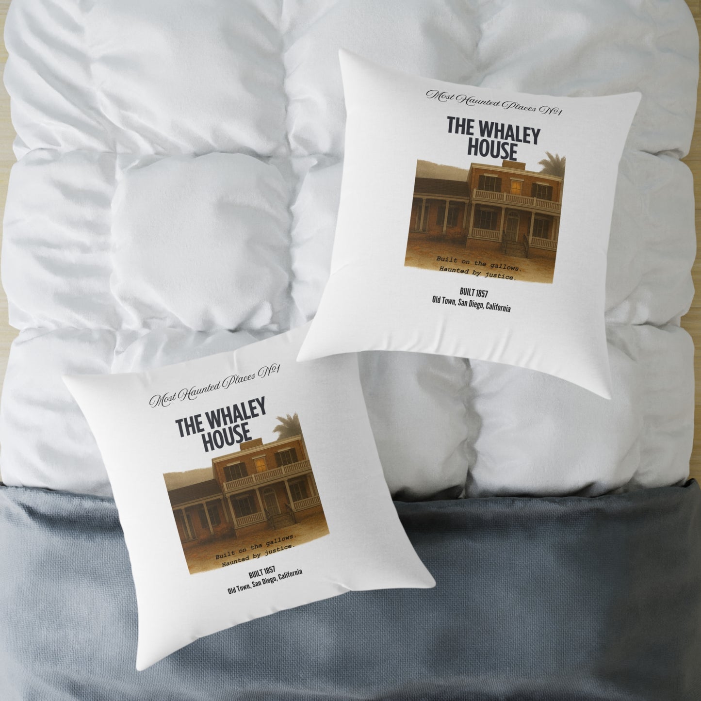 Pillow - The Most Haunted Collection The Whaley House - Rustic Home Decor Accent