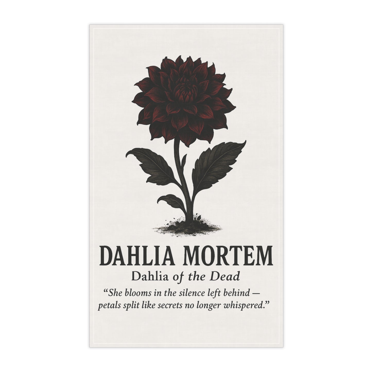 Cursed Botanical-Gothic Dahlia Mortem Tea Towels - Dark Floral Home Decor, Kitchen Towels, Gift for Garden Lovers, Halloween Decorations, Unique [...]