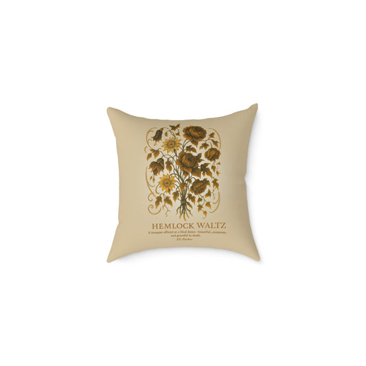 Canvas Pillow -  Haunted Bouquet Collection - Hemlock Waltz