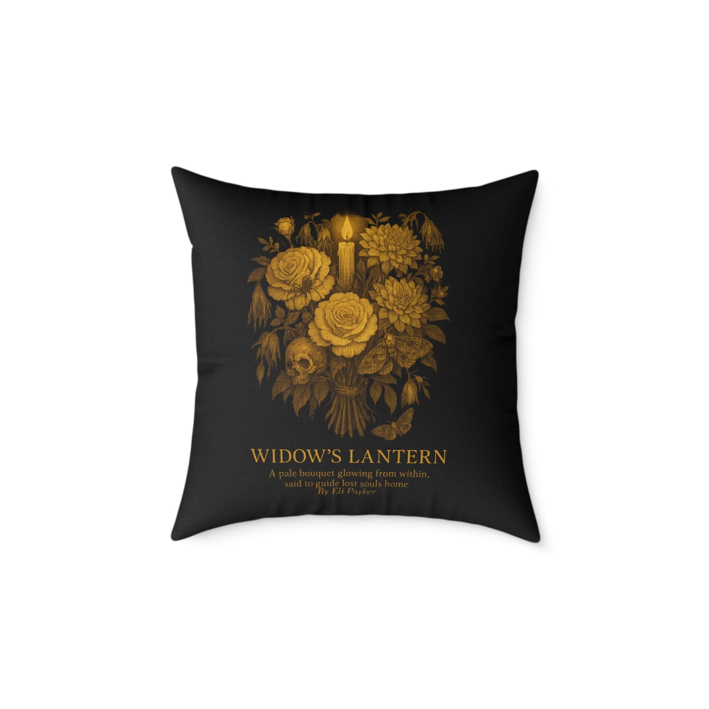 Canvas Pillow -  Haunted Bouquet Collection - Widow's Lantern