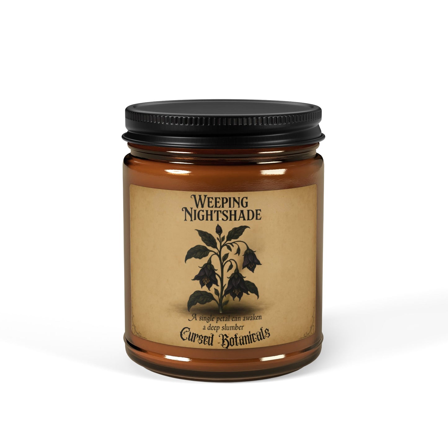Scented Soy Candle-Cursed Botanical Collection-Weeping Nightshade