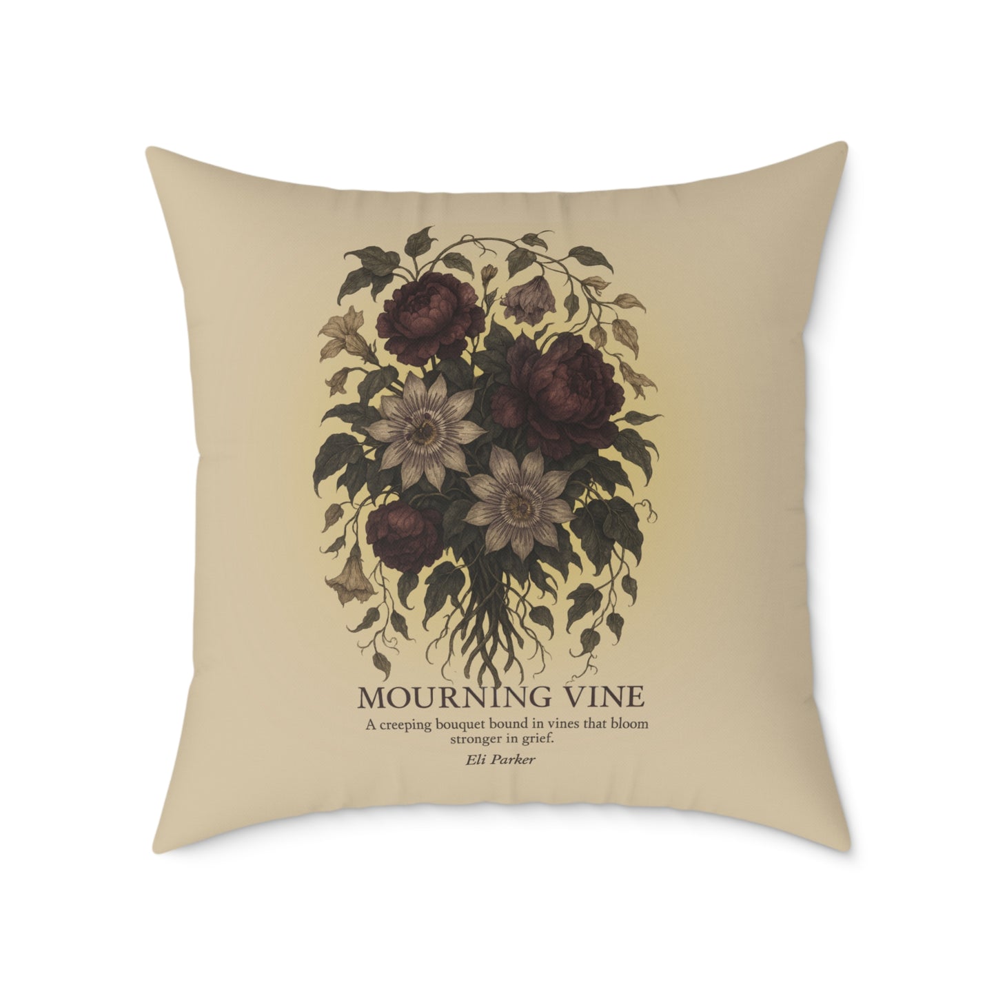 Canvas Pillow -  Haunted Bouquet Collection - Mourning Vine