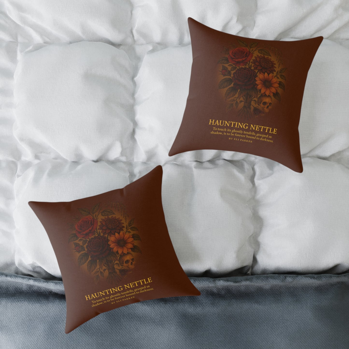 Canvas Pillow -  Haunted Bouquet Collection - Haunting Nettle